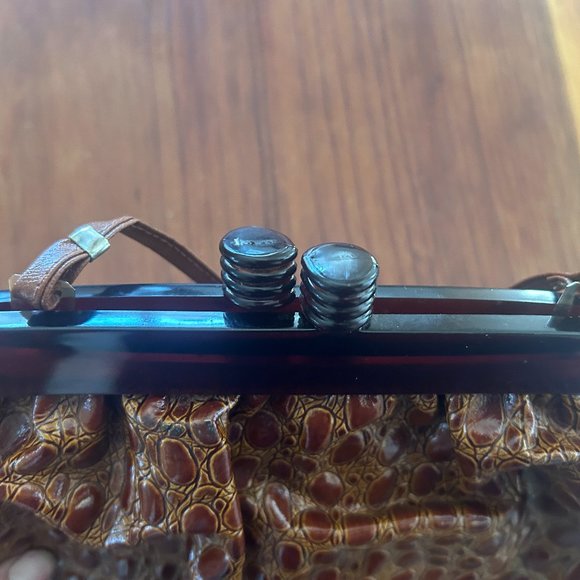 GENUINE LEATHER Made in Italy Vintage Bag Vintage GENUINE LEATHER Women's Bag M - Picture 6 of 9